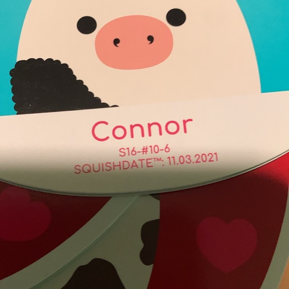 Fuzzy Connor the cow squishmallow 16 inch NWT - Picture 3 of 9